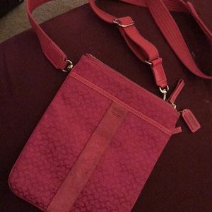 Pink coach purse